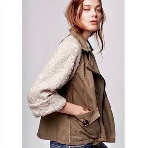 Distressed Sequin Military Jacket